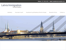 Tablet Screenshot of latviaimmigration.com